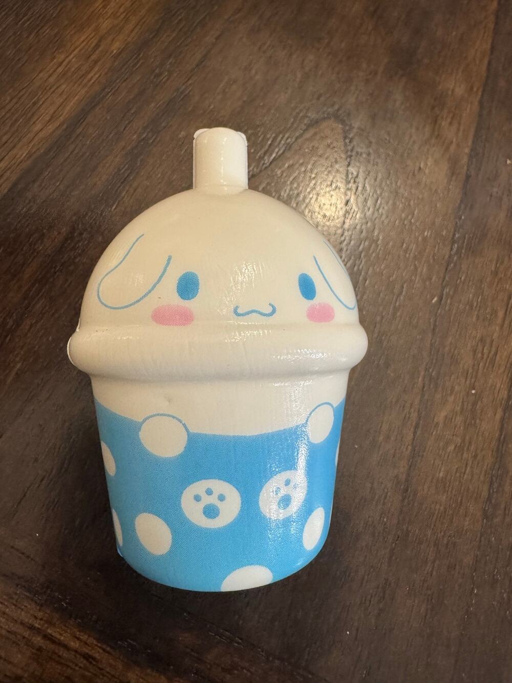 Sanrio Cinnamoroll blue bobba tea cup squishy stress relief #kawaii